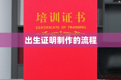 云霄出生证明制作的流程