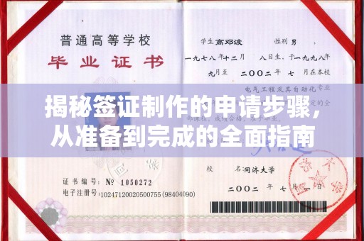 云霄揭秘签证制作的申请步骤，从准备到完成的全面指南