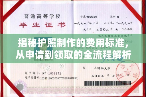 云霄揭秘护照制作的费用标准，从申请到领取的全流程解析