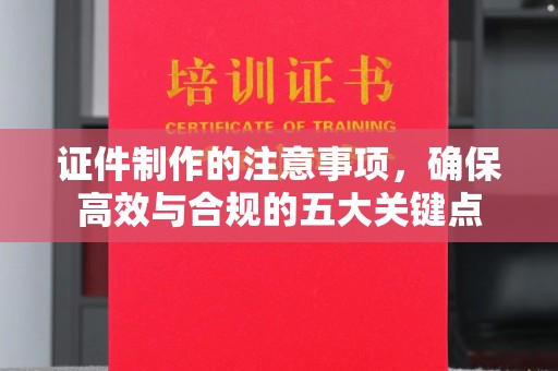 云霄证件制作的注意事项，确保高效与合规的五大关键点